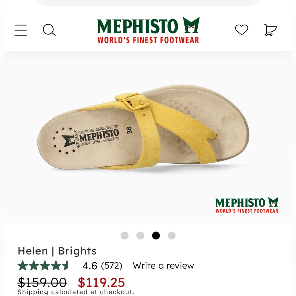 Mephisto Helen  Brights sandal new size 39